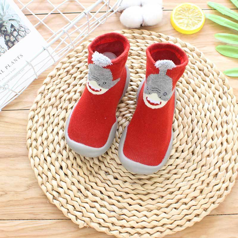Kids Non-Slip Floor Socks – Soft Cotton Anti-Fall Walking Socks