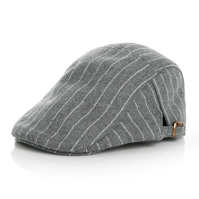 Kids Classic Striped Newsboy Cap
