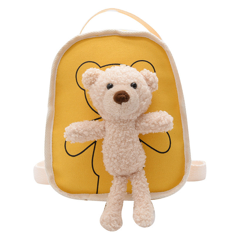 Mini Teddy Bear Backpack for Kids (Canvas) – Preschool & Kindergarten Bag