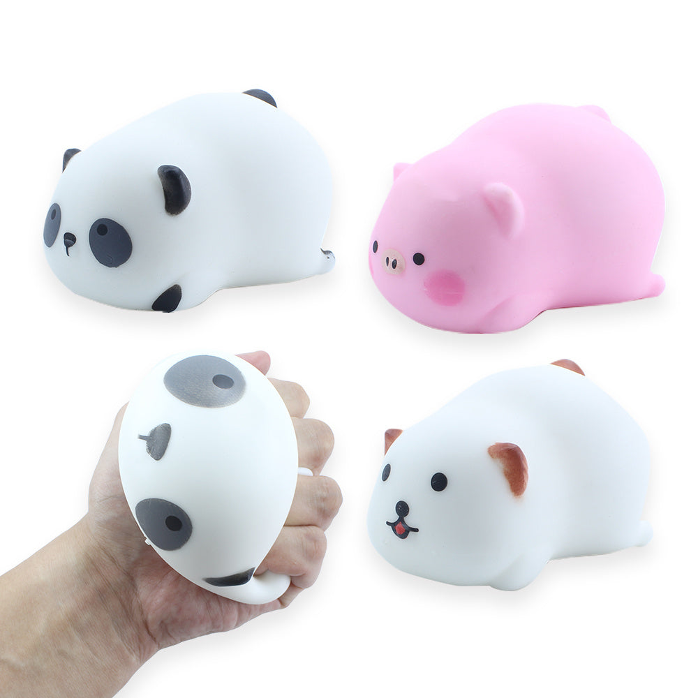 3-Piece Small Animal Squeeze Toys – Stress Relief Sensory Set