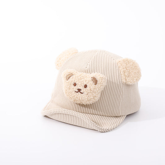 Cozy Bear Baby Baseball Cap for Babies and Toddlers