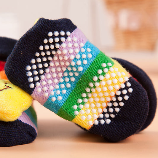 Baby Animal Grip Socks with 3D Plush Details