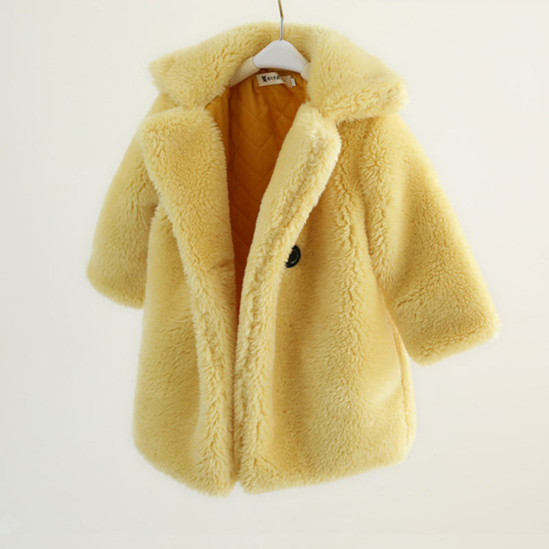 Toddler & Little Kids Faux Fur Coat – Warm, Soft & Stylish for Cooler Days