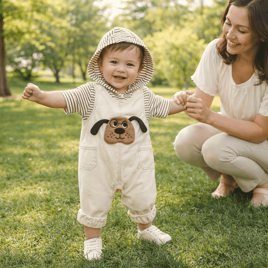 Baby & Toddler Animal Print 2-Piece Cotton Set | Sweatshirt & Pants in Playful Cartoon Designs
