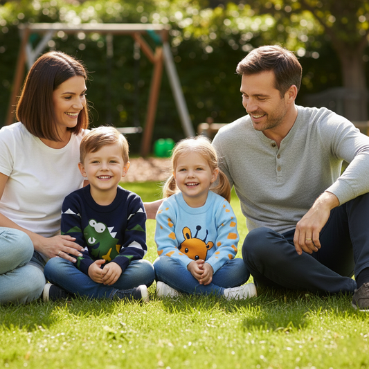 Kids Cartoon Animal Knit Sweater Pullover (Crewneck) – Long Sleeve Toddler & Kids Top