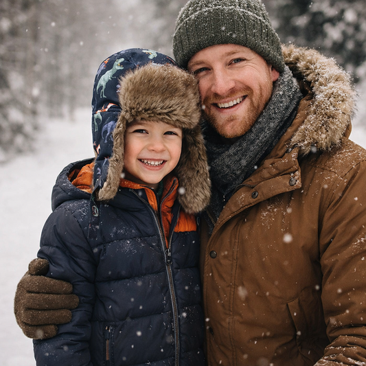 Kids Dinosaur Trapper Hat – Faux Fur Earflap Winter Hat (Windproof & Warm)