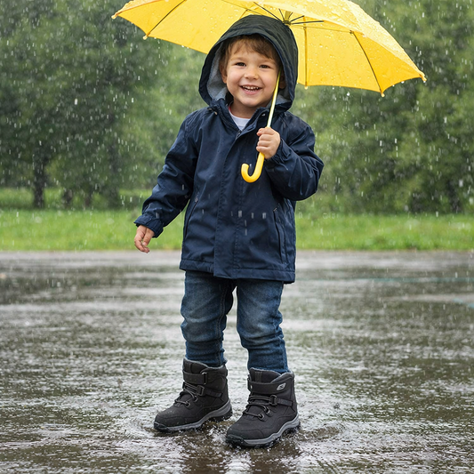 Kids Waterproof Winter Boots (Fleece-Lined Option) – Non-Slip Outdoor Ankle Boots