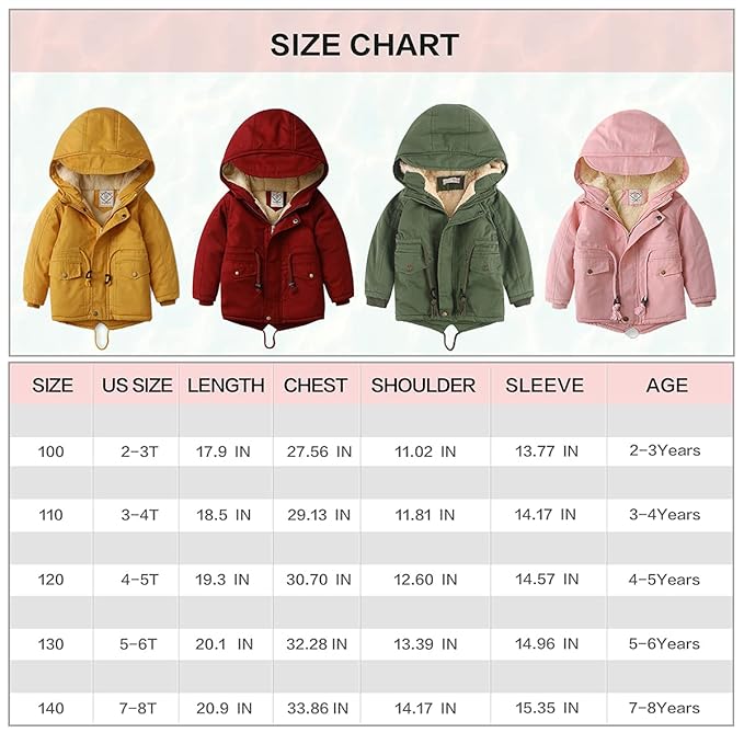 Boys Hooded Winter Coat – Warm Cotton-Lined Jacket for Toddlers & Kids