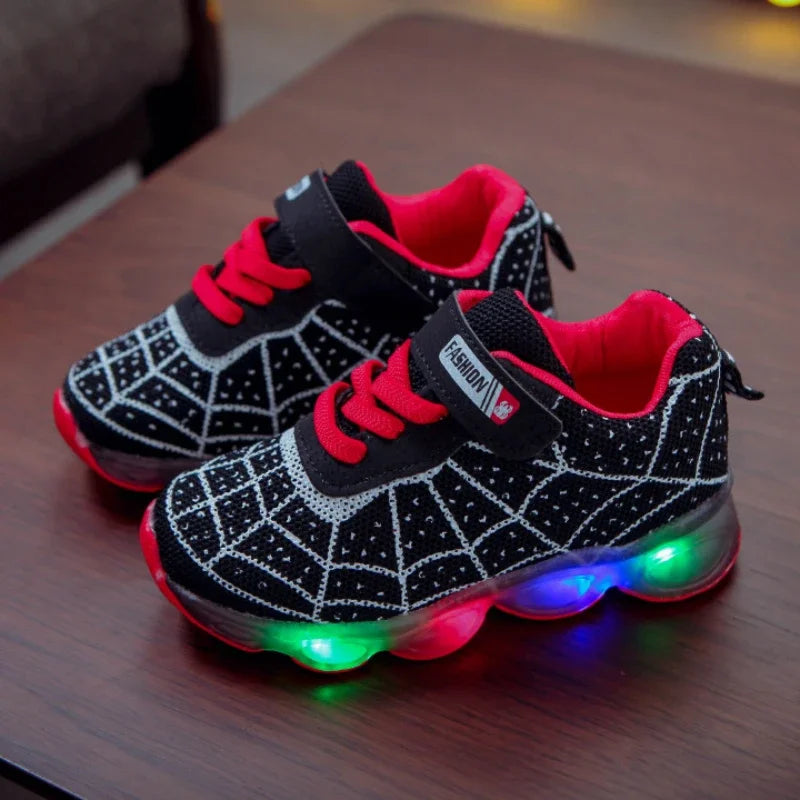 Kids LED Light-Up Sneakers with Breathable Mesh