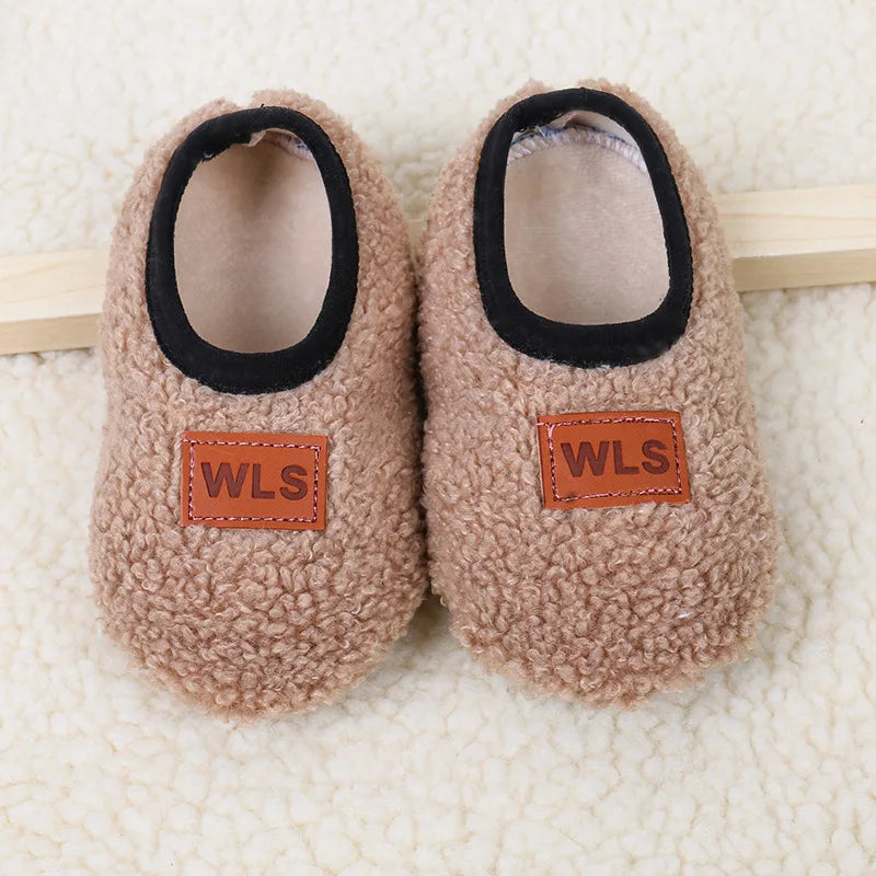 Sherpa Fleece Slip-On Slippers for Babies & Toddlers