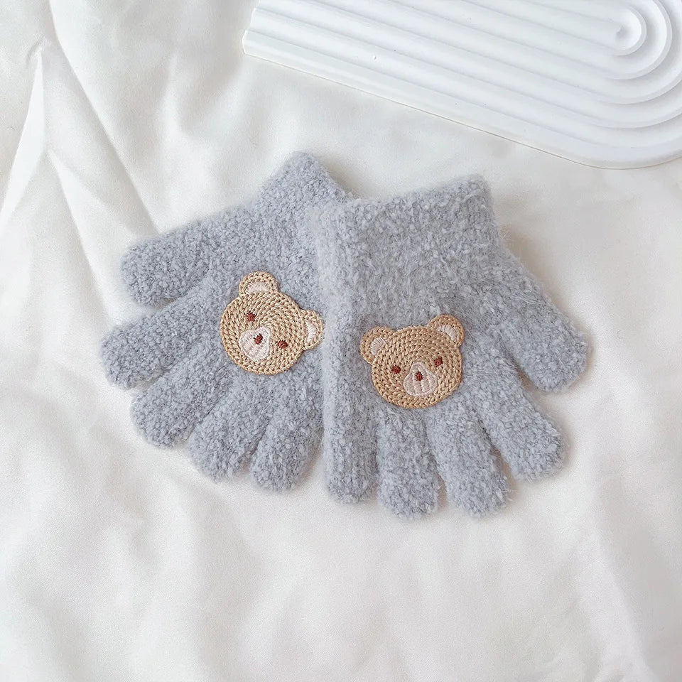 Toddler Plush Cartoon Gloves β Cozy Winter Warmth for Little Hands (Ages 1β3)