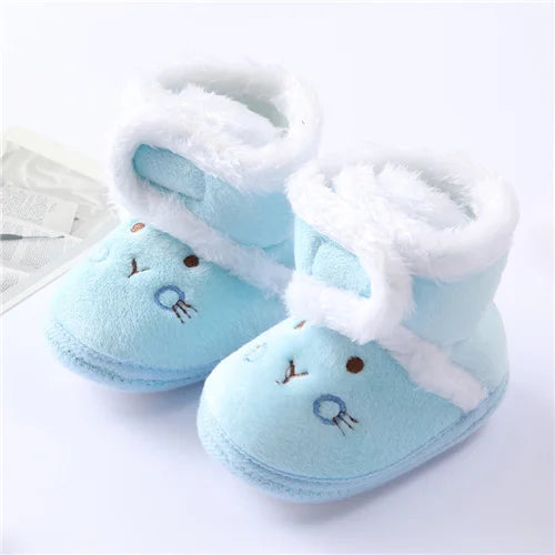 Soft Plush Bear Baby Booties – Cozy Winter First Walkers (0–18 Months)