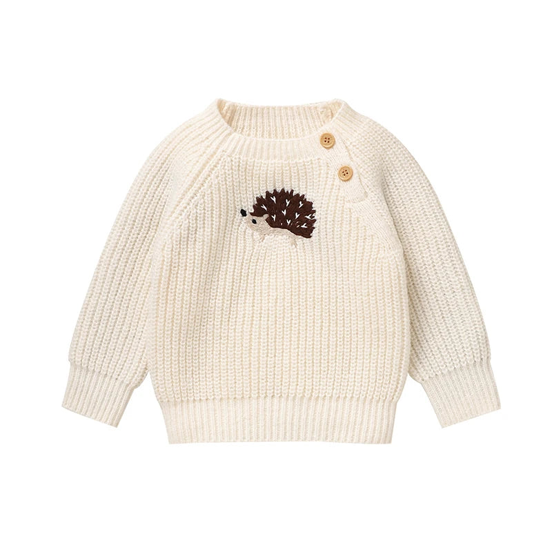 Cable-Knit Baby & Toddler Sweater – Soft Winter Pullover with Crew Neck (6 Months–3 Years)