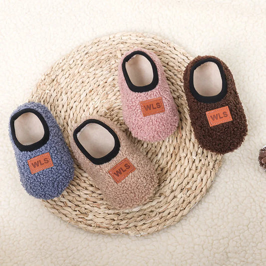 Sherpa Fleece Slip-On Slippers for Babies & Toddlers