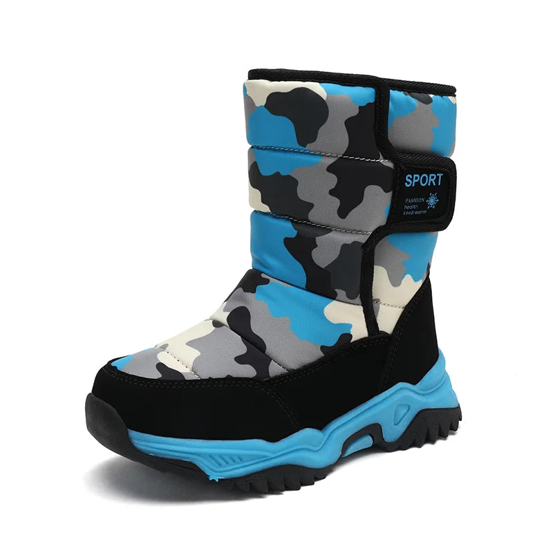 Waterproof Snow Boots for Kids – Plush-Lined Winter Boots with Non-Slip Sole (Toddlers & Youth)