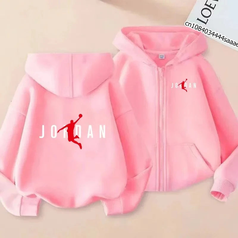 Girls’ Basketball Graphic Full-Zip Hoodie