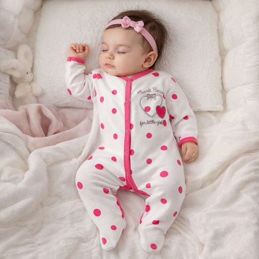 SnuggleFoot Cotton Romper – Footed One-Piece Jumpsuit