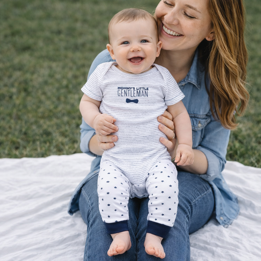 9-Piece Unisex Newborn Cotton Outfit Set – Bodysuits & Pants for Baby Boys & Girls