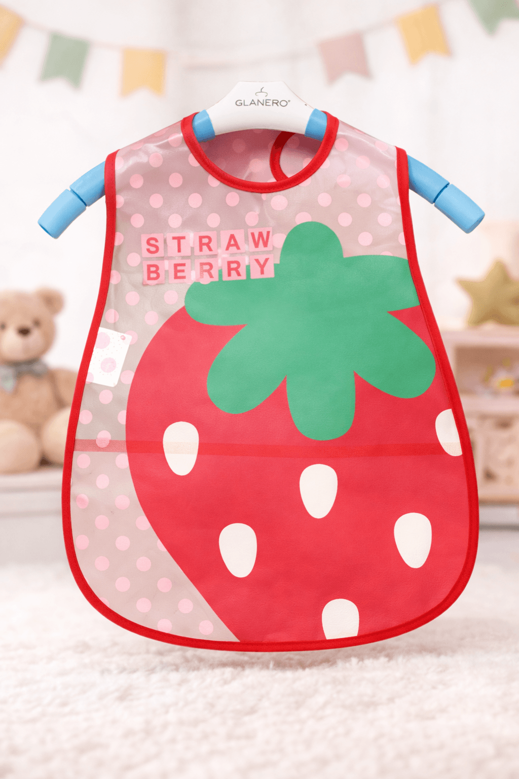 Waterproof EVA Baby Bib โ Wipe-Clean Cartoon Print Feeding Bib for Babies & Toddlers