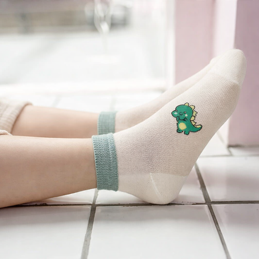 Boys Ankle Socks (5-Pack) – Lightweight Cotton Blend Socks for Kids