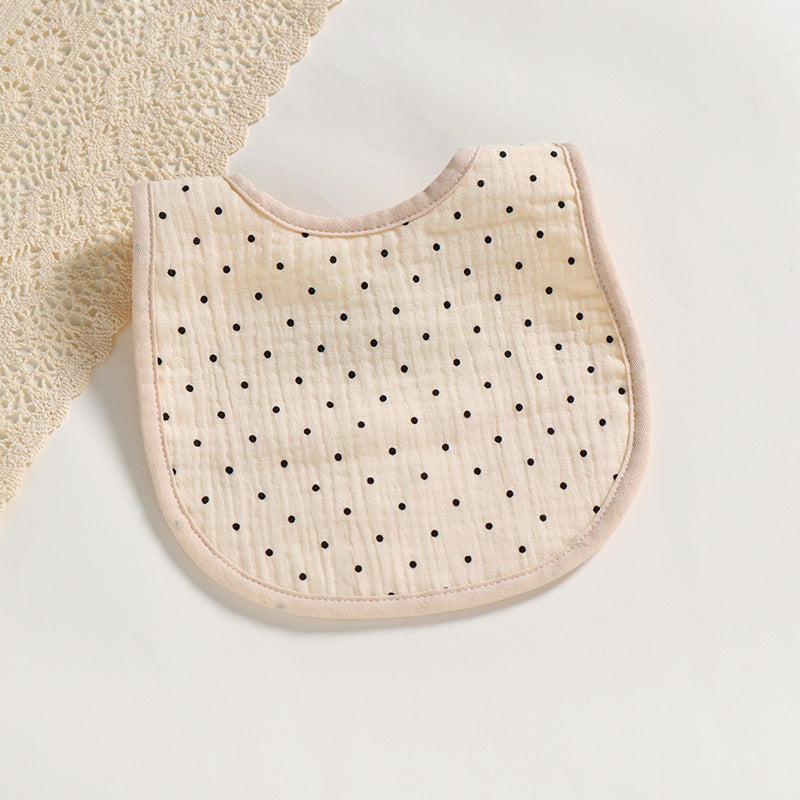 Cotton Gauze U-Shaped Baby Bib – Soft, Absorbent Muslin Drool Bib