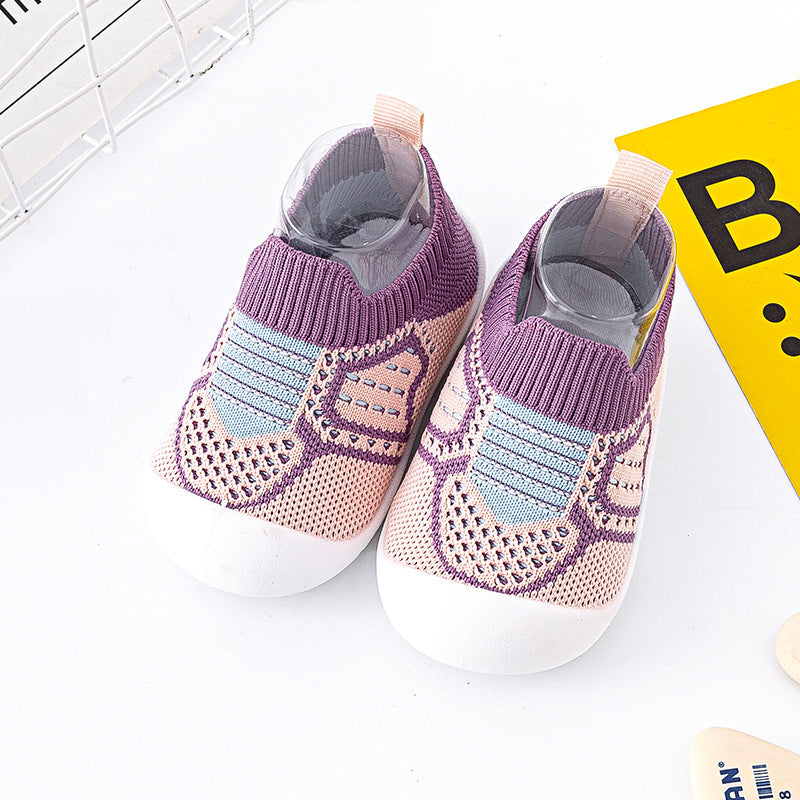 Breathable Knit Slip-On Sneakers for Babies & Toddlers – Soft Sole Non-Slip First Walker Shoes
