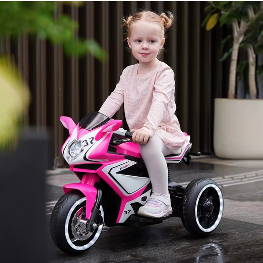 6V Kids Electric Ride-On Motorcycle with Lights & Music – Ages 3-4
