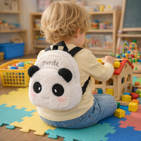 Panda Plush Mini Backpack for Kids (Preschool & Daycare)