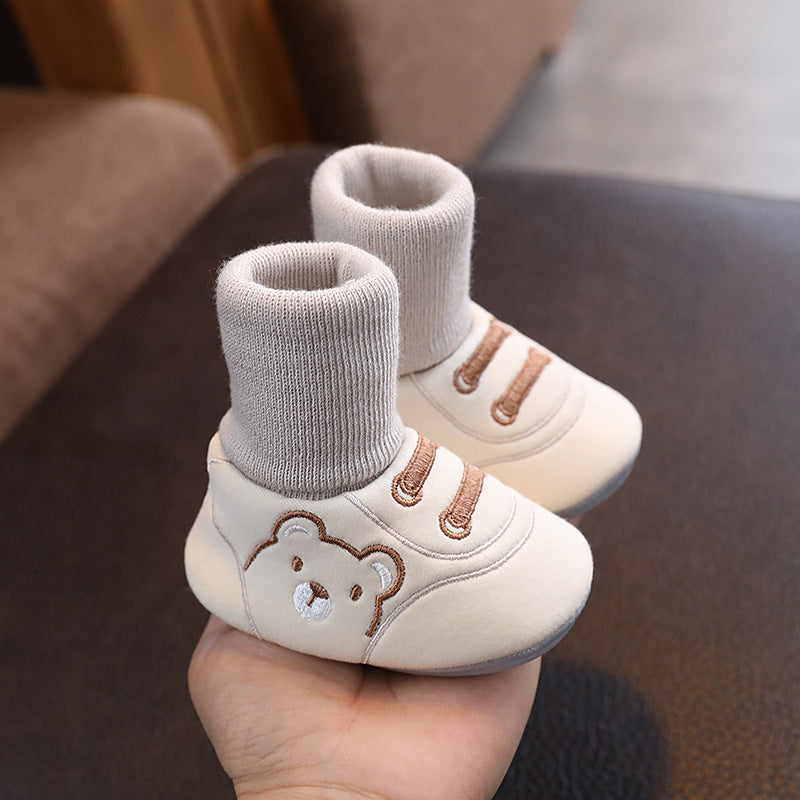Baby Winter Booties – Non-Slip Plush Sock Shoes for Toddlers (1–3 years)