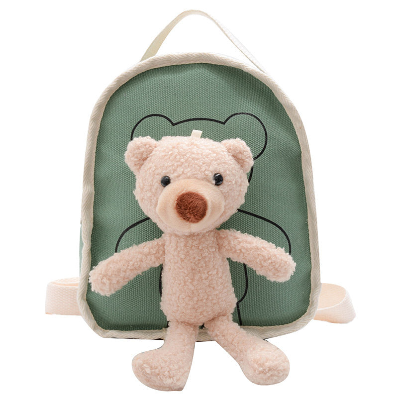 Mini Teddy Bear Backpack for Kids (Canvas) – Preschool & Kindergarten Bag