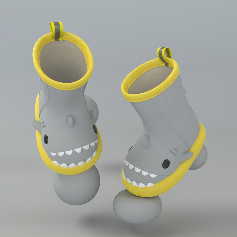 Kids Shark Rain Boots for Toddlers – Waterproof Non-Slip Dino Booties