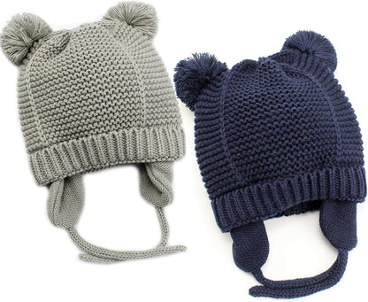 FrostFlap Earflap Beanie – Knit Winter Hat with Cozy Lining