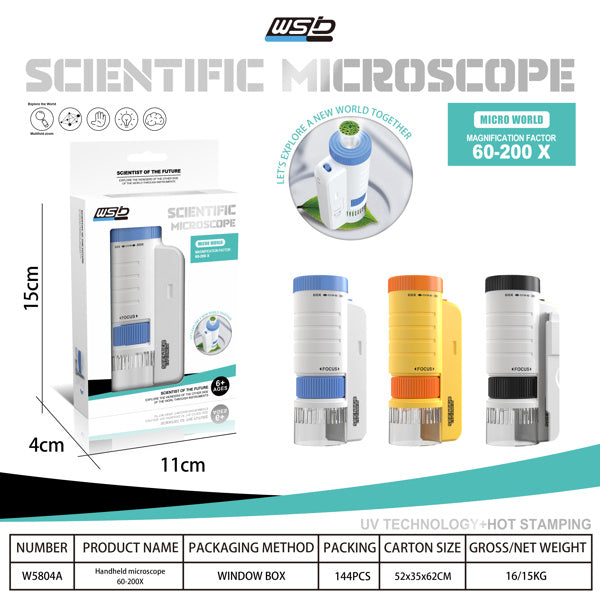 Bio Kids Microscope – Educational Science Experiment Toy for Children (Black)