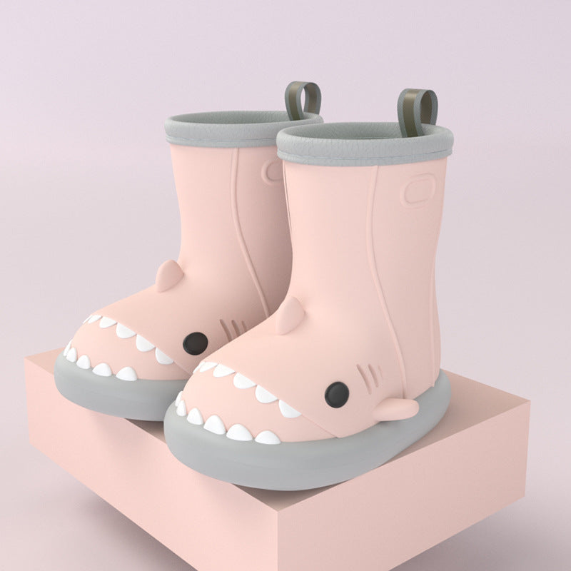 Kids Shark Rain Boots for Toddlers – Waterproof Non-Slip Dino Booties
