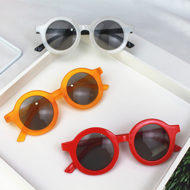 Kids Round Sunglasses (UV400) – Korean-Inspired Retro Shades for Toddlers & Kids