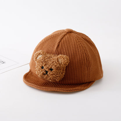 Cozy Bear Baby Baseball Cap for Babies and Toddlers
