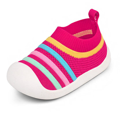 Flying Knit Sock Sneakers for Toddlers (Soft Sole, Breathable)