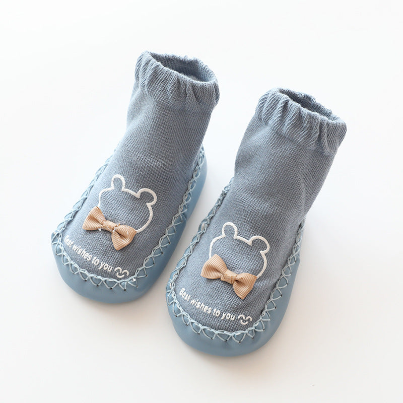 Baby Non-Slip Floor Socks (Cotton) – Soft Grippy Sock Shoes for Infants