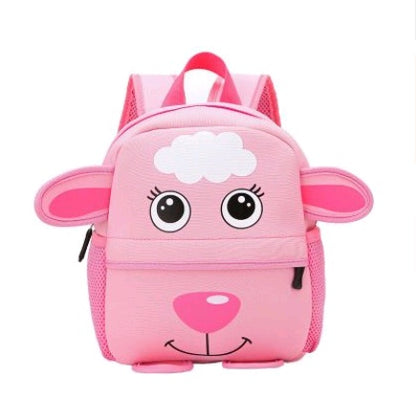 Kids Cartoon Animal Backpack (Kindergarten Size) – Soft Zipper Bag