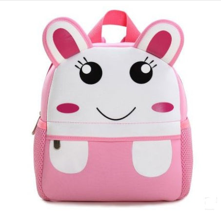 Kids Cartoon Animal Backpack (Kindergarten Size) – Soft Zipper Bag