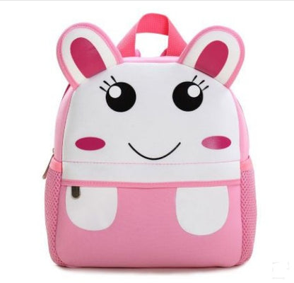 Kids Cartoon Animal Backpack (Kindergarten Size) – Soft Zipper Bag