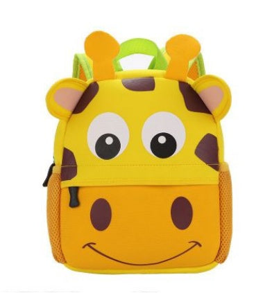 Kids Cartoon Animal Backpack (Kindergarten Size) – Soft Zipper Bag
