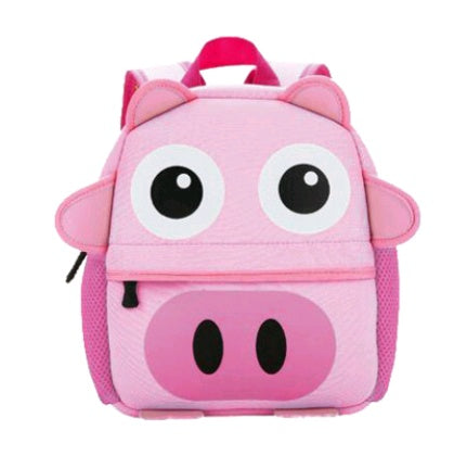 Kids Cartoon Animal Backpack (Kindergarten Size) – Soft Zipper Bag