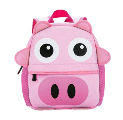 Kids Cartoon Animal Backpack (Kindergarten Size) – Soft Zipper Bag