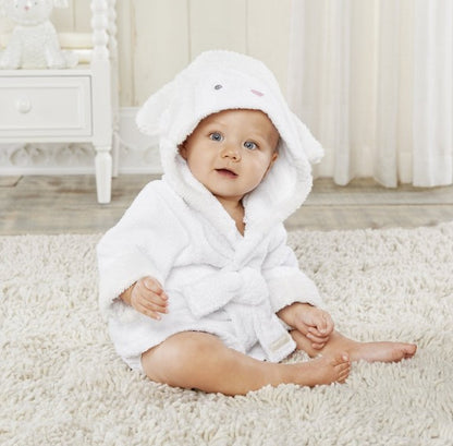 Baby Hooded Bathrobe – Cute Animal Cotton Bath Towel for Infants & Toddlers