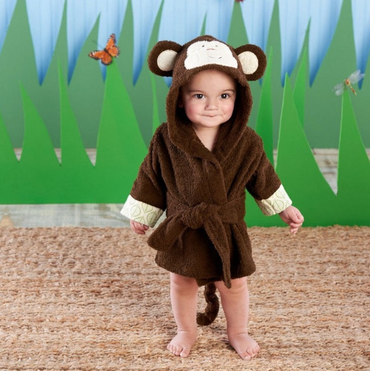 Baby Hooded Bathrobe – Cute Animal Cotton Bath Towel for Infants & Toddlers