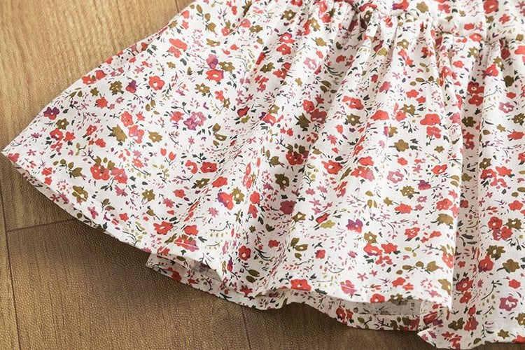 Flutter Sleeve Baby Girl Dress Set – Floral Skirt Outfit for Toddlers