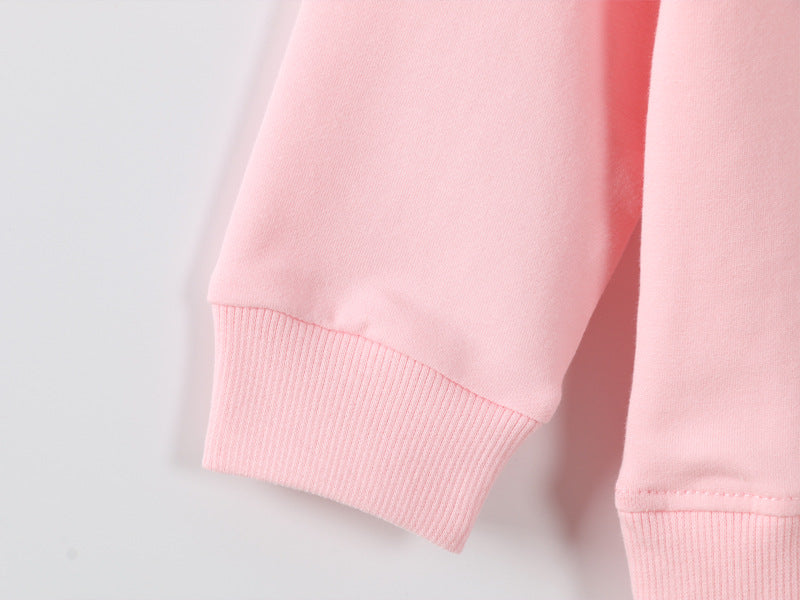 Pink Star Baby Sweater – Soft Autumn Pullover for Little Girls