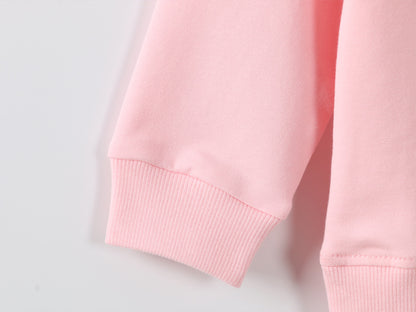 Pink Star Baby Sweater – Soft Autumn Pullover for Little Girls