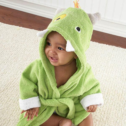 Baby Hooded Bathrobe – Cute Animal Cotton Bath Towel for Infants & Toddlers
